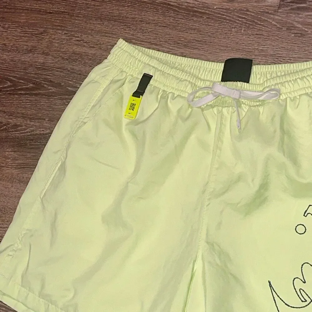 Nike barely volt neon men’s shorts Nike swoosh L - Picture 3 of 10